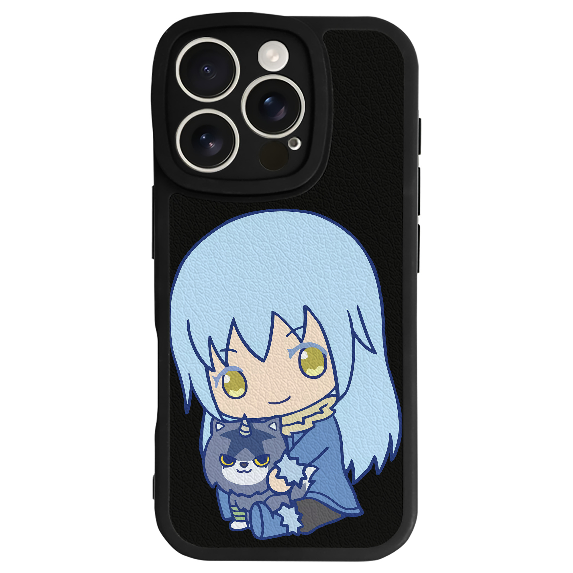 （画像用） 転スラ Regarding Reincarnated to Slime 【iPhone 16シリーズ対応】シリコンスマホケース（レザー調） 材質：シリコン